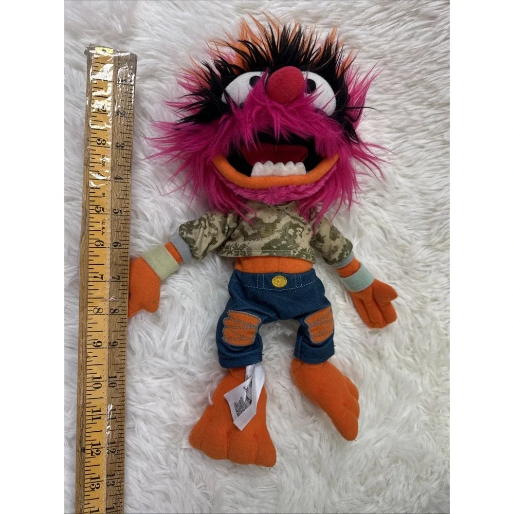 Disney Store Muppets Animal Plush Punk Rock Drummer Stuffed Toy 12